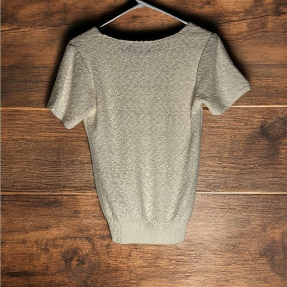 Vintage LeRoy Knitwear crème knit top - Small (B7) - Picture 3 of 4